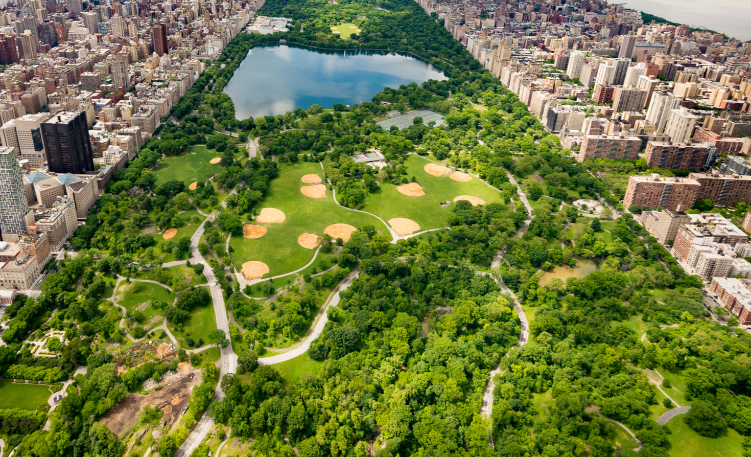 An Image of a town showing balance among natural five elements due to ethical Marketing