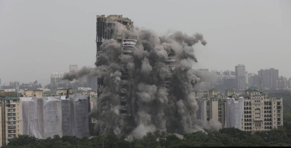 At the time of the Demolition of the Twin towers in Noida due to a lack of ethical Marketing